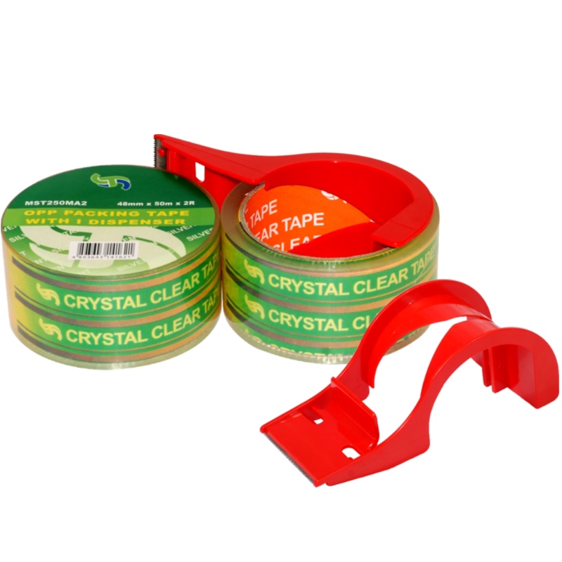 Super/crystal Clear Adhesive Packing Ruban avec distributeur